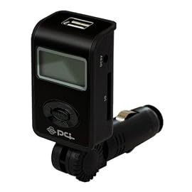 PLANEX SDカードスロット/USBポート搭載 MP3/WMA対応 車載用FMトランスミッター PL-FMT01