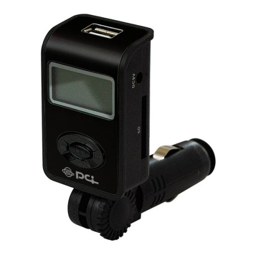 PLANEX SDカードスロット/USBポート搭載 MP3/WMA対応 車載用FMトランスミッター PL-FMT01