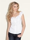 GUESS Vee Cap-Sleeve Top