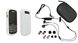 Blackberry BOLD II 9700 OEM 2 PACK – OEM White Silicone Skin Case + 3.5mm Premium STEREO Multimedia Headset w/Carrying Case