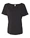 Bella + Canvas Ladies' Slouchy T-Shirt L CHARCOAL/ BL TRB