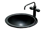 LIXIL(リクシル) INAX XSITE 手洗器 釉の美 オーバーカウンター式手洗器 壁給水・床排水 黒波 L-24/UKN