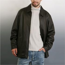BGSD Men's Classic Cowhide Leather Hipster Jacket - Regular, Tall, Big, Big & Tall