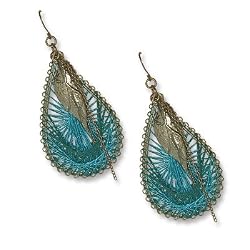 Pear Drop Earrings Aqua (Femme Frivolity)