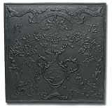 Hopewell Cast Iron Fireback Fireplace Hearth Fire Back