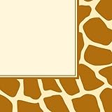 Creative Converting Animal Print Giraffe Luncheon Napkins, 16 Count