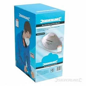 Silverline 282590 10 Pack Moulded Valved Dust Mask
