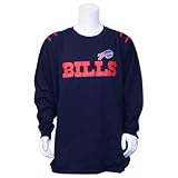 Buffalo Bills Long Sleeve Big and Tall T-Shirt - Navy - 4XL