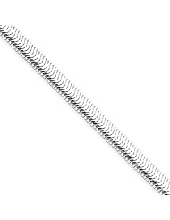 5mm, Sterling Silver, Flat Oval Snake Chain, 20 inch