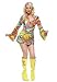 2PC Hippie Go Go Girl Sexy Holiday Party Costume