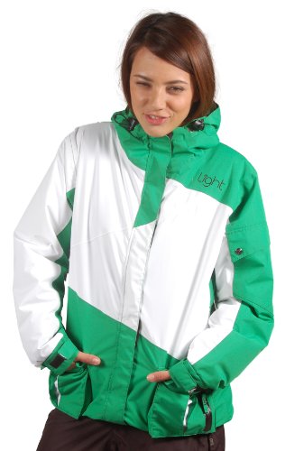 LIGHT Damen Snowbaordjacke Flood, kelly green/white, L Preisvergleich