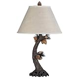 Cal Lighting BO-261 Pinecone Table Lamp Fixture in Evergreen