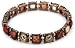 1928 Jewelry Burnished Copper Tone Square Stretch Bracelet