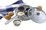  : Metro 19cm Stainless Steel  Egg Poacher with 7-1/2-Inch Fry Pan