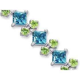 Distinctive Design 17.50 carats total weight Princess and Round Cut London... by Peora