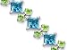 Distinctive Design 17.50 carats total weight Princess & Round Cut London Blue Topaz Peridot Bracelet in Sterling Silver