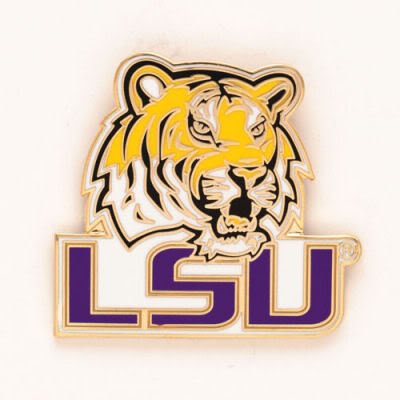 LSU TIGERS OFFICIAL LOGO JERSEY LAPEL PIN