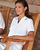 Izod Ladies Ladies Two-Color Tipped Silk-Washed Pique Polo Shirt
