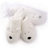 Aromatherapy Herbal Slippers - Warm Whiskers Lavender Heatable Polar Bear Slippers - Medium