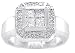 0.60Ct. 14K. White Gold Invisible Pave Diamond Anniversary Ring