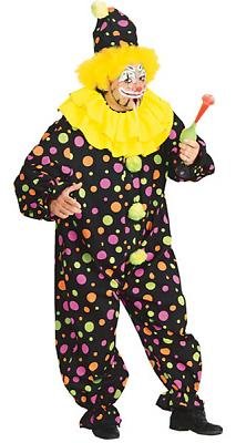 Clown Men's Costume Adult Halloween Outfit ? Full Figure: Jacket Size 44-50