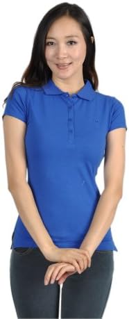 Soho Apparel Junior Solid Short Sleeve Polo T-Shirt CST-116-Royal Blue-S