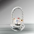 Crystal Flower Basket #MA-100