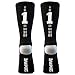 Team Number 11 Half Cushioned Crew Socks - Black, One Size