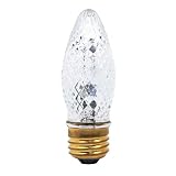 Globe 5493301 Crystalina 60-Watt B11Chandelier Bulb, Clear, 3-Pack