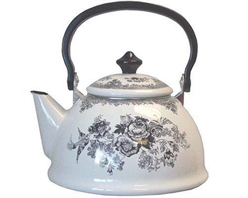 "Johnson Brothers Asiatic Pheasant Enamel-on-Steel Personal Tea Kettle, Black" "Johnson Brothers Asiatic Pheasant Enamel-on-Steel Personal Tea Kettle, Black"