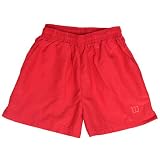 Womens Wilson Microfiber Shorts-Red