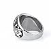 OAKKY Jewelry Mens Stainless Steel Domineering Vintage Freemason Masonic Rings