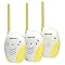 Voice Activated Sound Monitor with Sound Lights and 2 Receivers - White/ Yellow (MO142)