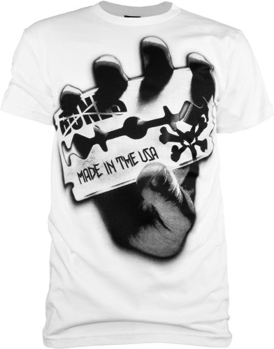 BONES Wheels  Razor T-Shirt, White, Large