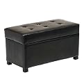 Metro Storage Bench- Dark Brown