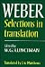 Max Weber: Selections in Translation (Hardcover)