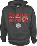 Alabama Crimson Tide 2009 BCS National Champions Charcoal Stacked Hooded Sweatshirt