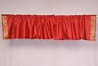 Fire Brick Sari Rod Pocket / Pole Top Valance - Pair