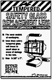 Safety Glass Replacement Lens