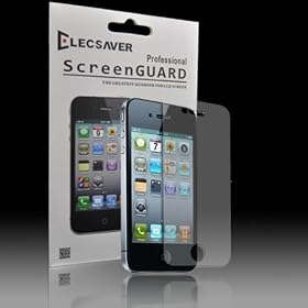 ElecSaver 6 x Screen Protector Front & Back/Rear Full Body For Apple iPhone 4 / 4G & iPhone 4S / 4GS Crystal Clear - Application Kits included - Value Pack of 6