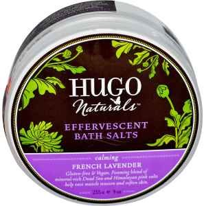 Hugo Naturals Effervescent Bath Salts, French Lavender, 9-Ounce