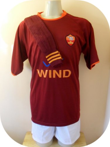 ROMA SOCCER TEAM UNIFORM JERSEY/SHORT/SOCKS SIZE LARGE .NEW