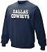 Dallas Cowboys Blue Coaches Sidelines Crewneck Sweatshirt (XL=48)