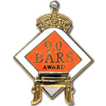 Buy 9.0 Bars Award Pin.