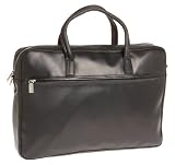 Perlina Classic Unisex Briefcase,Black,one size