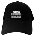 CAPS BLACK EMBROIDERY " FUTURE POLITICAL ANALYST "