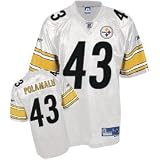 Troy Polamalu White Reebok NFL Premier Pittsburgh Steelers
