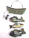 Wood Fishing Rules Sign - Fish Boat Nautical Decor New Approximately 8