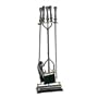 UniFlame 5 Piece Polished Brass/Gun Metal Fireset