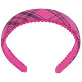 over-dyed plaid headband